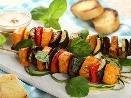 Вегетарианский шашлык из овощей