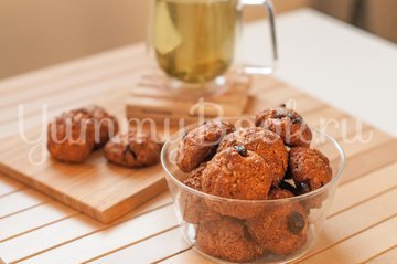 Овсяное печенье с клюквой и миндалем - шаг 6