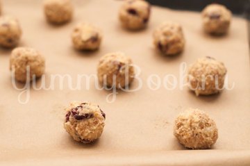Овсяное печенье с клюквой и миндалем - шаг 4