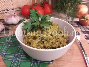 Пряная каша из зелёного гороха с луком - шаг 14
