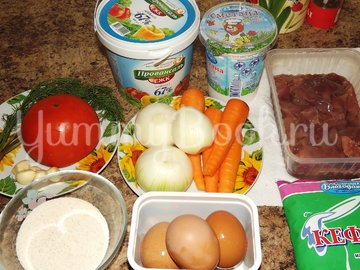 Ленивый печеночный тортик - шаг 1