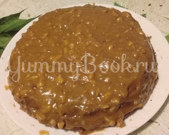Торт "Сникерс" в мультиварке - шаг 4