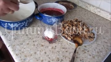 Творожно-шоколадный десерт с малиной - шаг 4