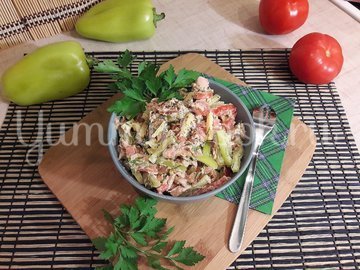 Салат с тунцом и сыром - шаг 4