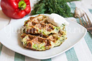 Кабачковые вафли - шаг 5