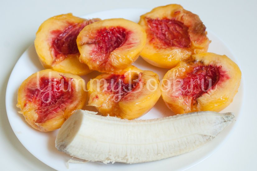 Бананово-персиковый смузи - шаг 1