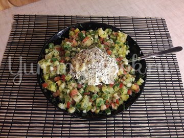 Картофельный салат со свежими овощами - шаг 3