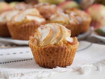 Кекс с яблоками в духовке — рецепт с фото пошагово
