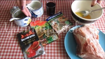 Свиной ошеек в пряном маринаде - шаг 1