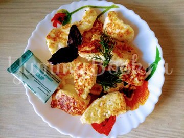 Сыр "Адыгейский", жаренный с чесноком - шаг 9