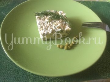 Салат с сыром и горошком - шаг 2