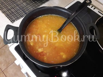 Гороховый суп с двумя видами мяса и помидорами - шаг 8