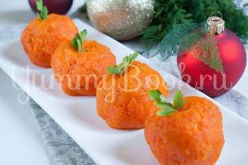 Новогодняя закуска "Мандаринки" - шаг 8