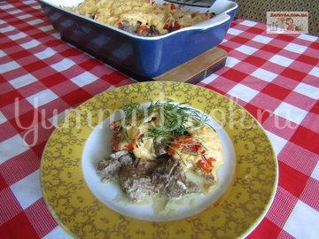 Куриная печень с помидорами и сыром - шаг 6