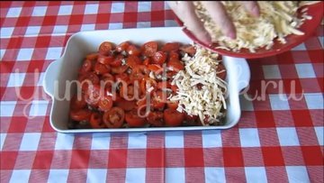 Куриная печень с помидорами и сыром - шаг 5