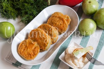 Жареные зелёные помидоры - шаг 6