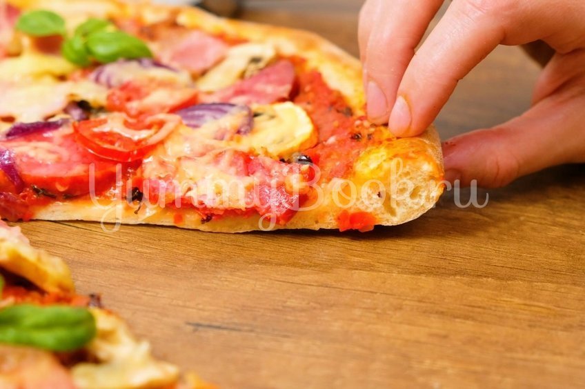 Простое и вкусное тесто для пиццы без дрожжей