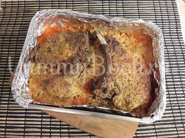 Корейка в сметанном маринаде с горчицей и чесноком - шаг 5
