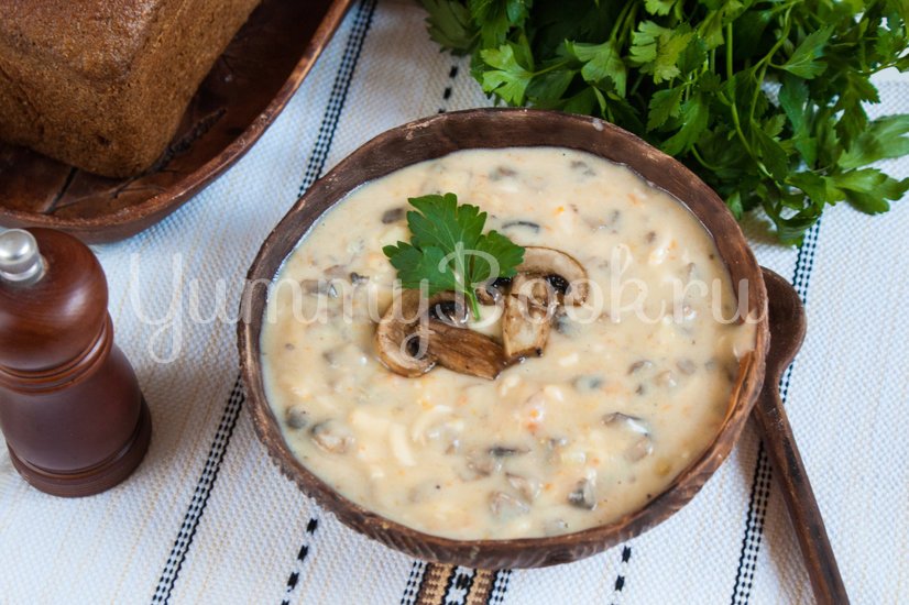Польский грибной суп из шампиньонов - шаг 8