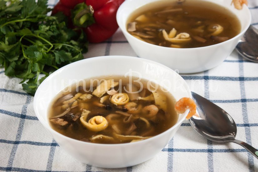 Китайский суп с грибами и креветками - шаг 5