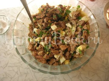Румынский дроб из куриной печени - шаг 5