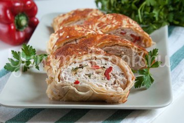 Рулет из лаваша с фаршем - шаг 9