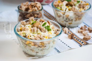 Салат из пекинской капусты, курицы и шампиньонов - шаг 6