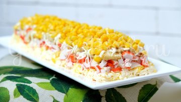 Крабовый салат «Новинка» - шаг 7