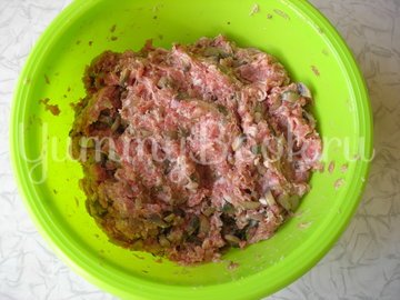 Мясной хлеб с грибами - шаг 2