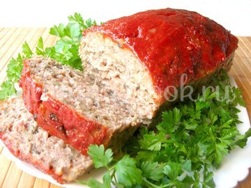 Мясной хлеб с грибами - шаг 6