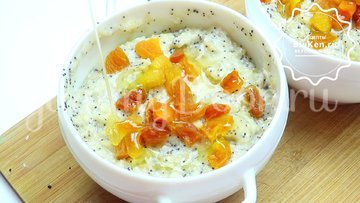 Овсяные хлопья с маком и курагой - шаг 3