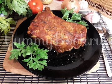 Запечённая корейка "красное и белое" - шаг 8