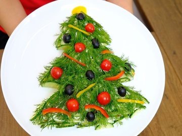 Новогодний салат «Елочка». 10 рецептов с пошаговыми фото