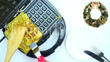 Омлет с овощами в электровафельнице - шаг 6