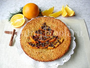 Апельсиновый пирог с кусочками молочного шоколада - шаг 7