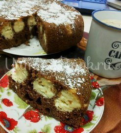 Пирог шоколадный с творожными шариками в мультиварке - шаг 7