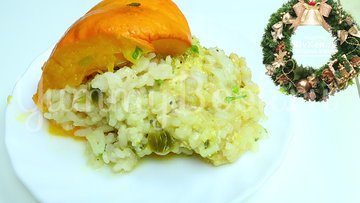 Рис с куриными бёдрами в тыкве - шаг 7