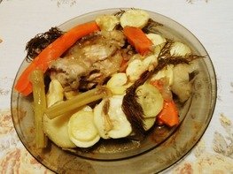 Куриные бёдра, запечённые с овощами в фольге