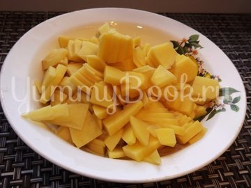 Пряный гороховый суп-похлебка с овощами и копчеными ребрышками - шаг 9