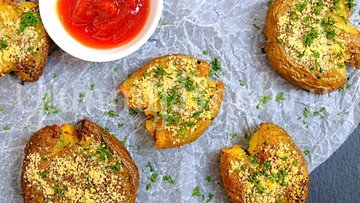 Хрустящая раздавленная картошка в духовке - шаг 6