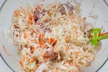 Капуста со свининой в рукаве - шаг 6