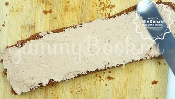 Торт "Прага" с вертикальными коржами - шаг 3