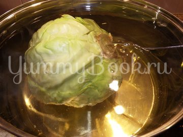 Голубцы с куриным фаршем и творогом в духовке - шаг 1