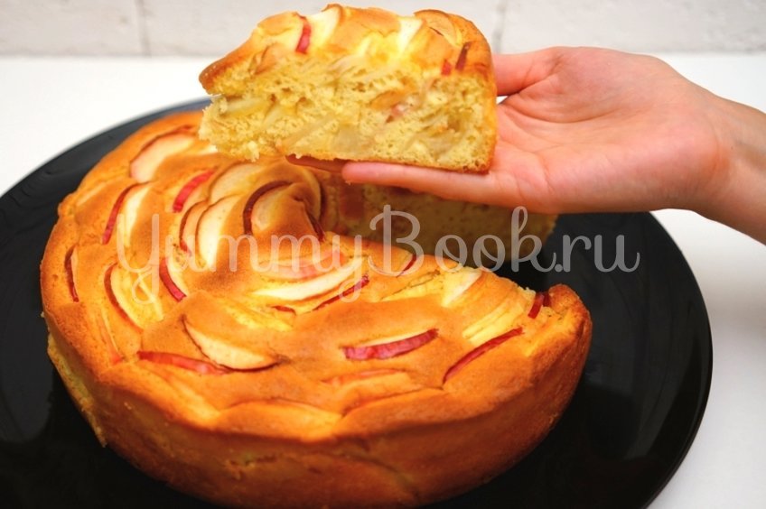 Яблочный пирог который во рту тает – 5 рецептов с пошаговыми фото