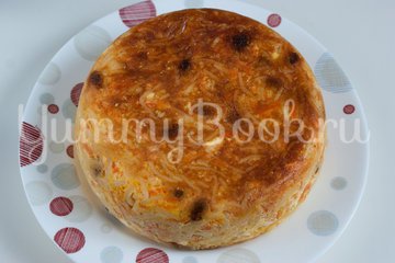 Запеканка с тыквой, вермишелью и творогом в мультиварке - шаг 10