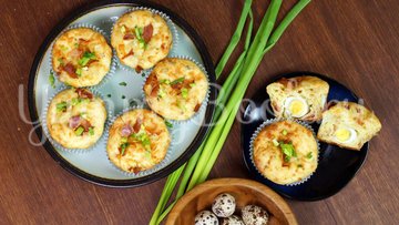 Закусочные кексы с яйцом и беконом - шаг 10