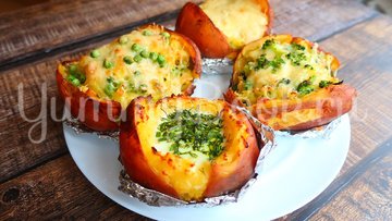 Крошка картошка в духовке с 4 начинками - шаг 4