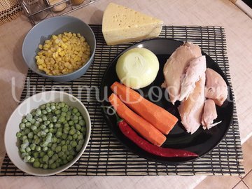 Запечённый фаршированный картофель с копчёной грудкой - шаг 3