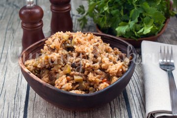 Рис с кабачками и баклажанами в мультиварке - шаг 6