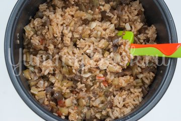 Рис с кабачками и баклажанами в мультиварке - шаг 5